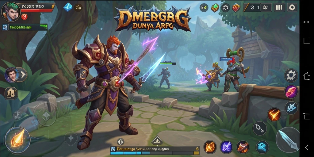 Tangkapan layar dari gameplay DMD999 yang menampilkan aksi pertempuran seru.