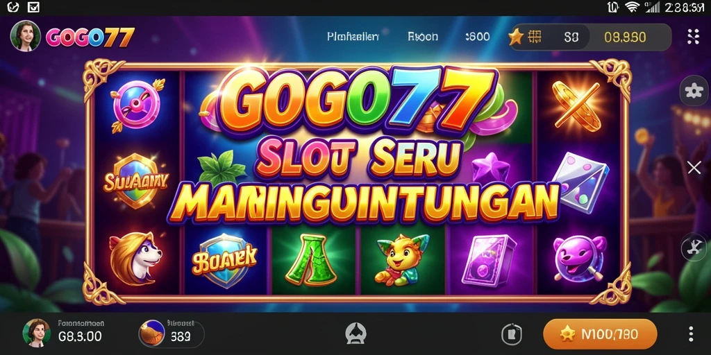 Tampilan screenshot GOGO77 menampilkan putaran Slot yang seru.