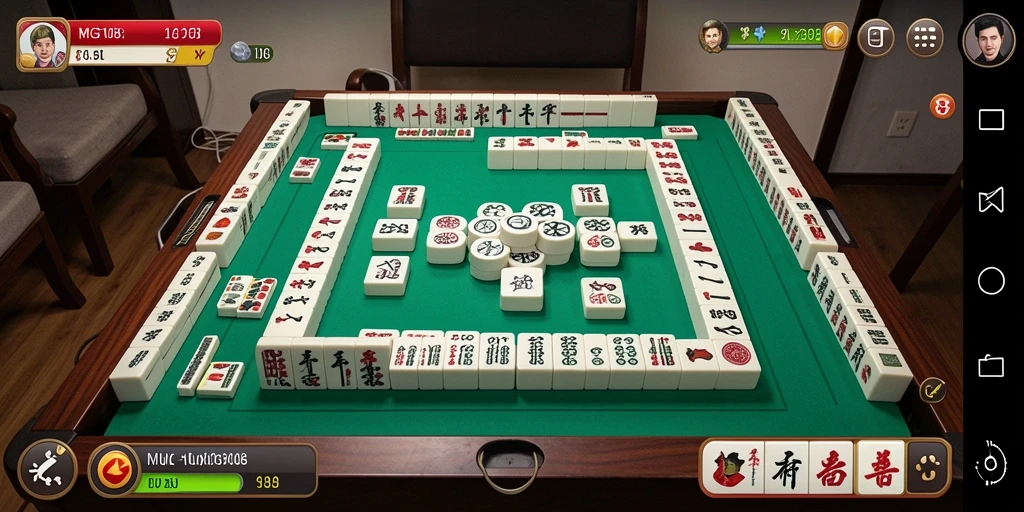 Tampilan gameplay Mahjong yang menantang dan menarik di MG108.