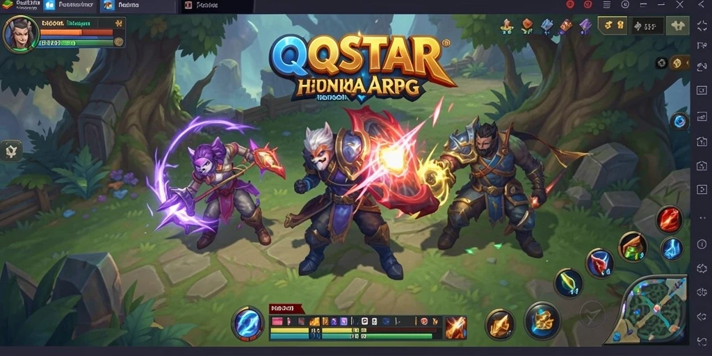 Screenshot yang menunjukkan aksi seru saat bertarung di QQSTAR.